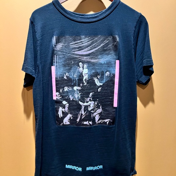 Off Whote Mirror T-Shirt - Picture 1 of 4